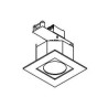 PSM Lighting Coco Kubo Gala Bora Kubo.Es50 Recessed Spot