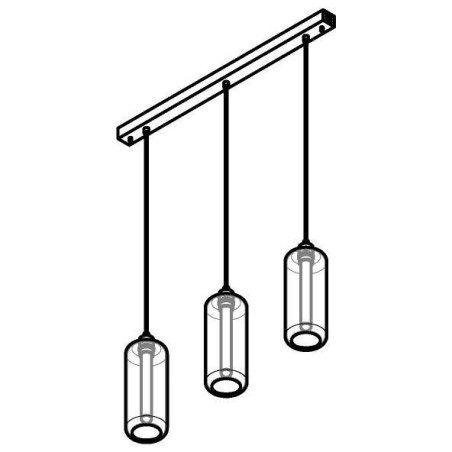 PSM Lighting Manon 5132.3P Suspension Lamp