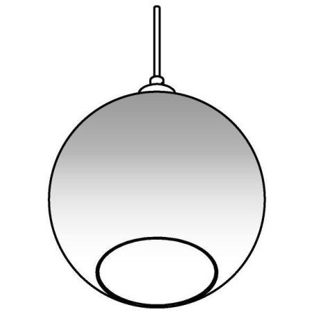 PSM Lighting Moby Sh 4950.C.E27.Sh Suspension Lamp