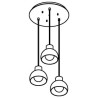 PSM Lighting Olivia 1856.3 Suspension Lamp