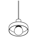 PSM Lighting Skivve 4990.E27 Suspension Lamp