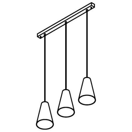 PSM Lighting Iconic 4613.G.E27.BZ.53 PSM Lighting Iconic 4613.G.E27.BZ.53.TXJ Suspension lamp
