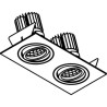 PSM Lighting Ø80 Luxor Xtm.1300.10037.S2 Recessed Spot