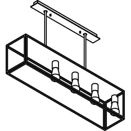 PSM Lighting Tavolo 5100.4.Xlc Suspension Lamp