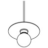 PSM Lighting Angelo 4985.Sh.E27 Suspension Lamp