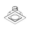 PSM Lighting Square Click System Casroma.Es50 Recessed Spot