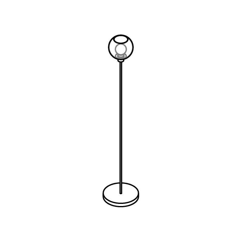 PSM Lighting Moby Sh 1538.SH.B Floor lamp
