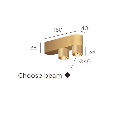 Trizo21 Audy 2 up Rounded ceiling lamp