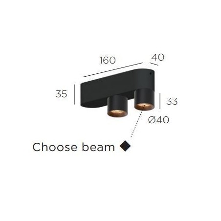 Trizo21 Audy 2 up Rounded with honeycomb ceiling lamp