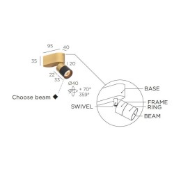 Trizo Audette-Duo 1 up Rounded ceiling lamp