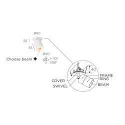 Trizo Audette-Varié in C ceiling lamp