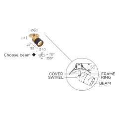 Trizo Audette-Duo in ceiling lamp