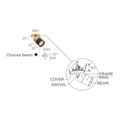 Trizo Audette-Duo in C ceiling lamp