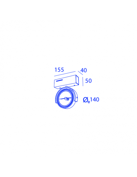 Orbit Easy Rider Single 1X Qr111 ceiling lamp