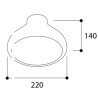 TAL LIGHTING ACCESSORY KALEBAS GLASS SHELL