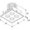 TAL B4 NXT IN WC LEAF recessed spot