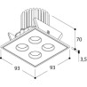 Tal Lighting B4 NXT IN WC LEAF Einbaustrahler