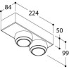 Tal Lighting BERRIER JUNIOR SURFACE MOUNTED CI Deckenlampe