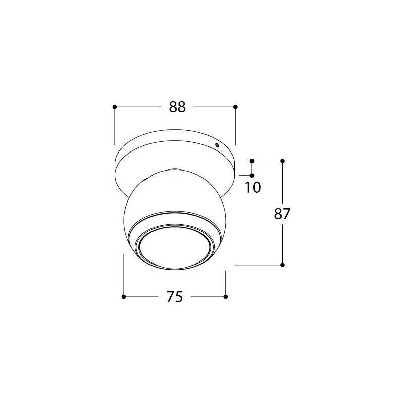 TAL LIGHTING BERRIER JUNIOR SURFACE MOUNTED WC plafondlamp