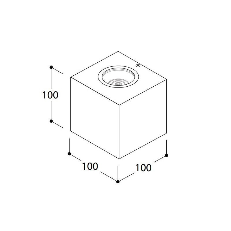 Tal BRIX OUT LED IP65 SINGLE BEAM 70° Wandlampe
