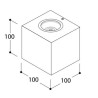 Tal BRIX OUT LED IP65 SINGLE BEAM 70° Wandlampe