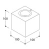 Tal Lighting BRIX SML DOUBLE BEAM 36° Wandlampe