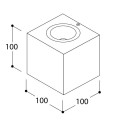 TAL BRIX SML SINGLE BEAM 36° wall lamp