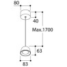 Tal Lighting CONE JUNIOR SUSPENSION CI MAINS DIMM Hängelampe