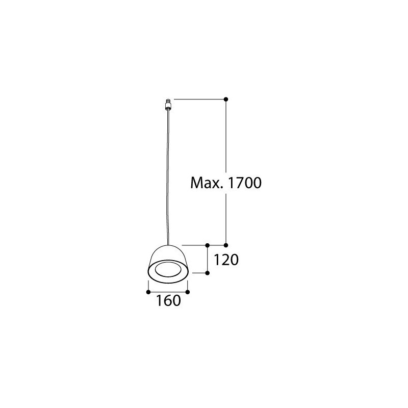 Tal Lighting CONE SUSPENSION M10 MAINS DIMM Hängelampe