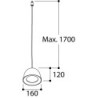 Tal Lighting CONE SUSPENSION M10 MAINS DIMM Hängelampe