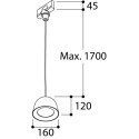 TAL CONE SUSPENSION TRACK MAINS DIMM track lighting