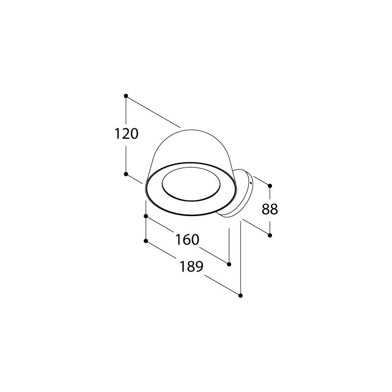 Tal Lighting CONE WALL SURFACE CI MAINS DIMM Wandlampe