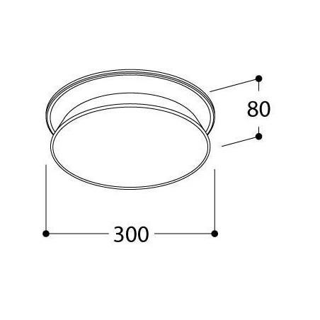 TAL DIABOLO 300 SM MAINS DIMMABLE ceiling lamp