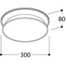 Tal Lighting DIABOLO 300 SM MAINS DIMMABLE Deckenlampe