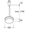 Tal Lighting DIABOLO M SUSPENDED MAINS DIMMABLE Hängelampe