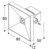 Tal Lighting DICE WALL CI FOR WALL BOX MAINS DIMM Wandlampe