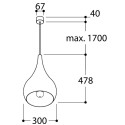 TAL DIMITRI E27 suspension lamp