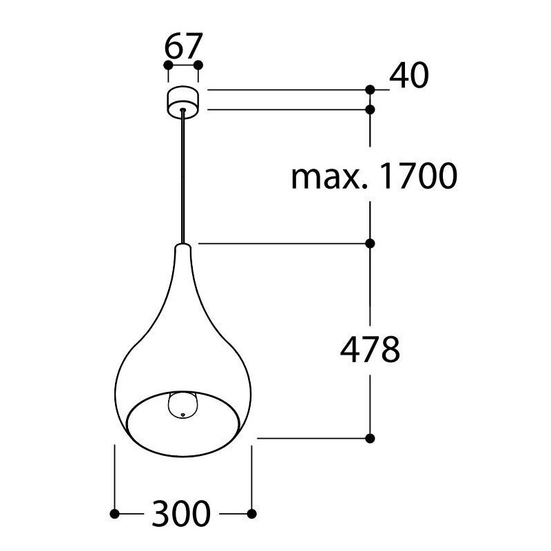 Tal Lighting DIMITRI E27 Hängelampe