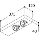TAL DOMINO SFEROS 2x BEAUFORT CI MAINS DIMM ceiling lamp