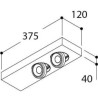 Tal Lighting DOMINO SFEROS 2x BEAUFORT CI MAINS DIMM Deckenlampe