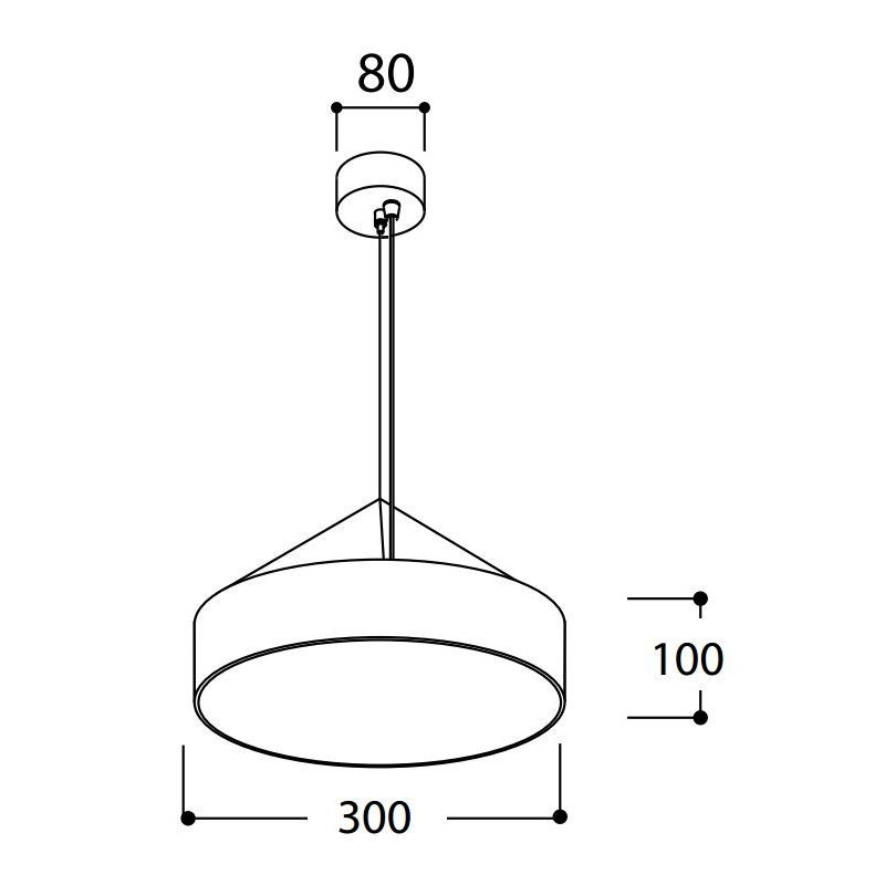 Tal Lighting FABIAN SUSP LED 300 MAINS DIMMABLE Hängelampe