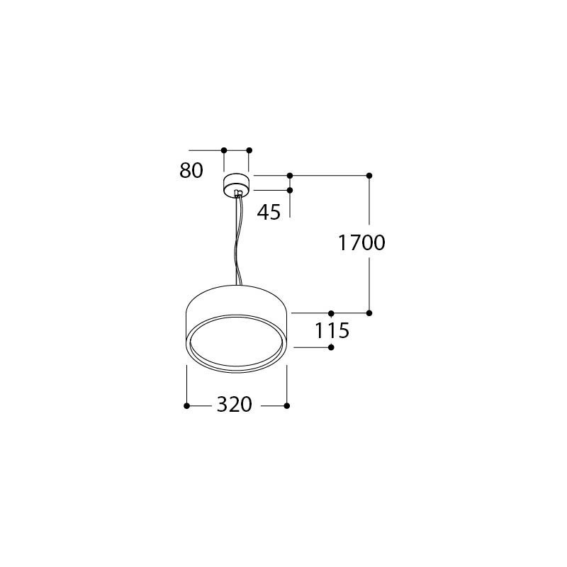 Tal Lighting FABIAN Suspended DIMMABLE Hängelampe