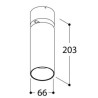 Tal Lighting FUNNEL ELBOW 150 CI MAINS DIMM Deckenlampe