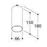 Tal Lighting FUNNEL ELBOW 150 CI M10 MAINS DIMM Deckenlampe