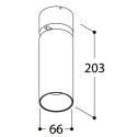 TAL FUNNEL ELBOW 150 GU10 ceiling lamp