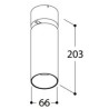Tal Lighting FUNNEL ELBOW 150 GU10 Deckenlampe