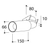 Tal Lighting FUNNEL ELBOW 150 RECESSED LEAF CI MAINS DIMM Deckenlampe