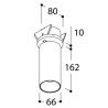 Tal Lighting FUNNEL ELBOW 150 RECESSED LEAF CI MAINS DIMM Deckenlampe