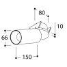 Tal Lighting FUNNEL ELBOW 150 RECESSED LEAF GU10 Deckenlampe