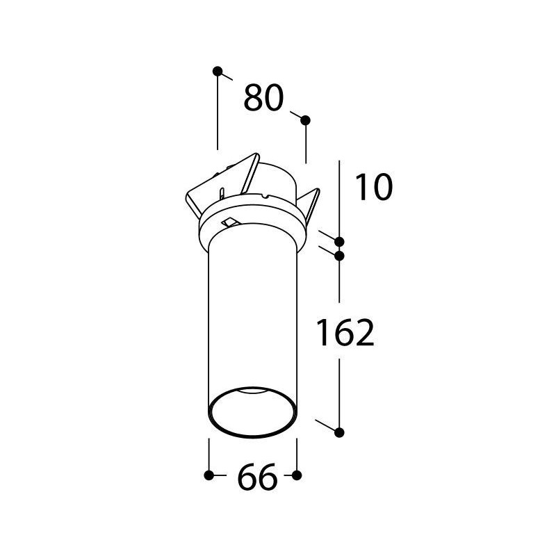 Tal Lighting FUNNEL ELBOW 150 RECESSED LEAF GU10 Deckenlampe